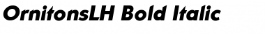 OrnitonsLH Bold Italic Font