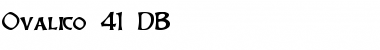 Ovalico 41 DB Font