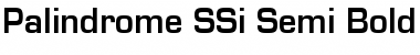 Palindrome SSi Semi Bold Font