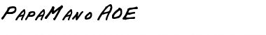 Download PapaMano AOE Font Download PapaMano AOE Font