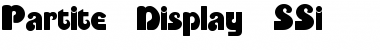 Partite Display SSi Regular Font