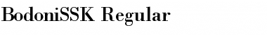 BodoniSSK Regular Font