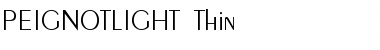 PEIGNOTLIGHT Thin Font