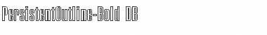 PersistentOutline DB Bold Font