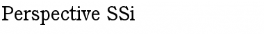 Perspective SSi Regular Font