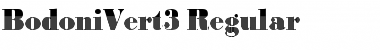 BodoniVert3 Font