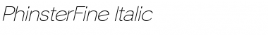 PhinsterFine Italic Font