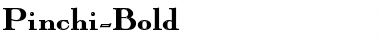 Pinchi-Bold Regular Font
