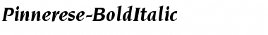 Pinnerese-BoldItalic Regular Font