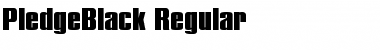 Download PledgeBlack Font