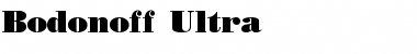 Bodonoff Ultra Font