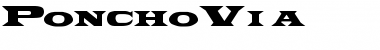 PonchoVia Regular Font