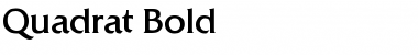 Quadrat Bold Font