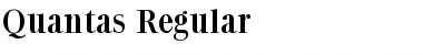 Quantas Regular Font