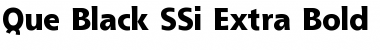 Download Que Black SSi Font