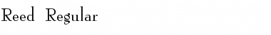 Download Reed Font Download Reed Font