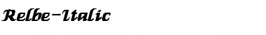 Download Relbe-Italic Font Download Relbe-Italic Font