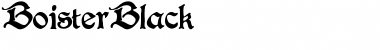 BoisterBlack normal Font