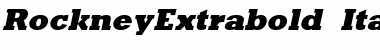 RockneyExtrabold Italic Font