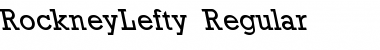 RockneyLefty Regular Font