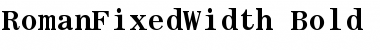 RomanFixedWidth Font