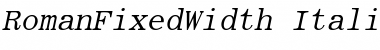 RomanFixedWidth Font