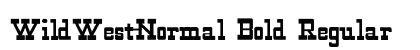 WildWest-Normal Bold Regular preview