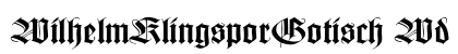 WilhelmKlingsporGotisch Wd Regular preview