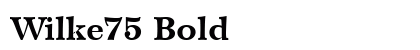 Wilke75 Bold preview
