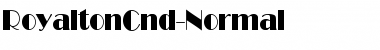 RoyaltonCnd-Normal Regular Font