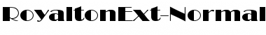 RoyaltonExt-Normal Regular Font