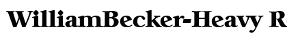 WilliamBecker-Heavy Regular preview