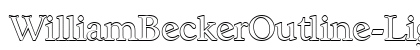WilliamBeckerOutline-Light Regular preview