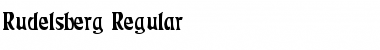 Rudelsberg Regular Font Rudelsberg Regular Font
