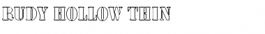 Rudy Hollow Thin Regular Font