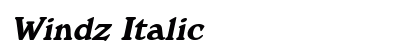 Windz Italic preview