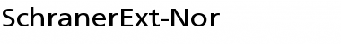 SchranerExt-Nor Regular Font