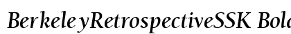 BerkeleyRetrospectiveSSK BoldItalic preview