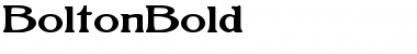 BoltonBold Font