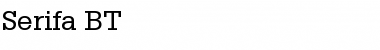 Serifa BT Font