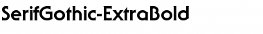SerifGothic-ExtraBold Regular Font