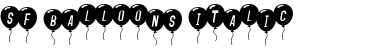 SF Balloons Italic Font