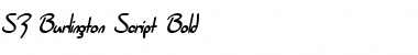 SF Burlington Script Bold Font SF Burlington Script Bold Font