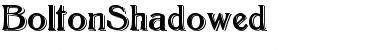 BoltonShadowed Font