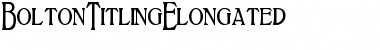 Download BoltonTitlingElongated Font