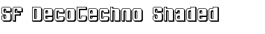 SF DecoTechno Shaded Font