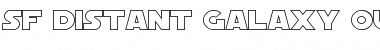 SF Distant Galaxy Outline Font