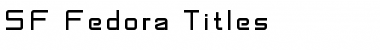 SF Fedora Titles Regular Font
