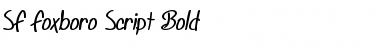 SF Foxboro Script Bold Font SF Foxboro Script Bold Font