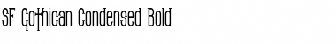 SF Gothican Condensed Bold Font